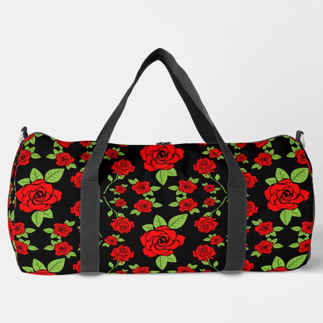 Rose Pattern Home Gifts Duffle Bag (Front)