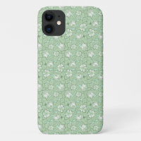 Rose pattern in light Green