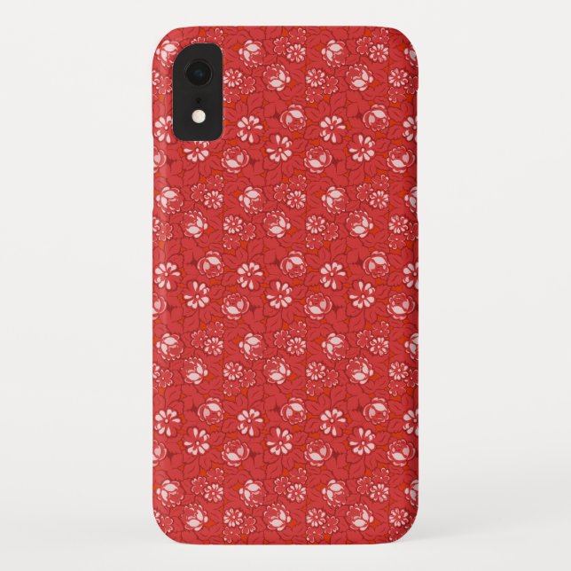 Rose pattern in red Case-Mate iPhone case (Back)