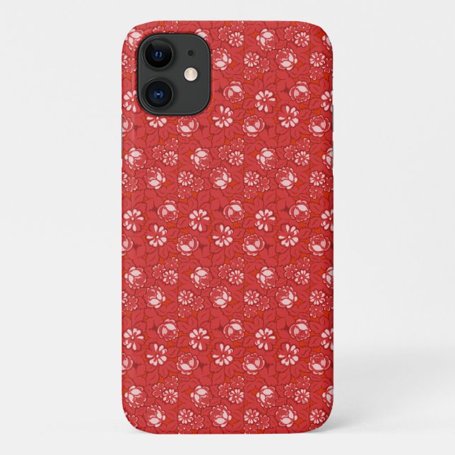 Rose pattern in red Case-Mate iPhone case (Back)