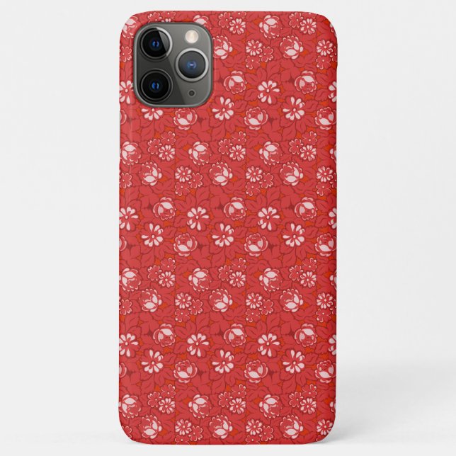 Rose pattern in red Case-Mate iPhone case (Back)