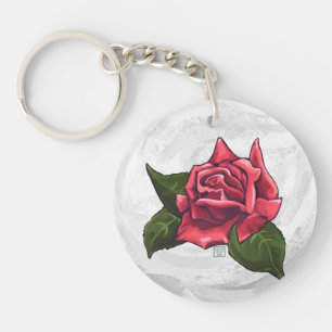 Rose Pattern Key Ring