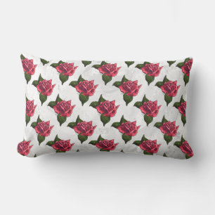 Rose Pattern Lumbar Cushion