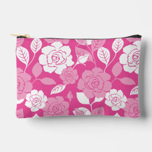 ROSE PATTERN (PINK) ACCESSORY POUCH