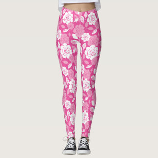 ROSE PATTERN (PINK) LEGGINGS