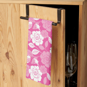 ROSE PATTERN (PINK) TEA TOWEL