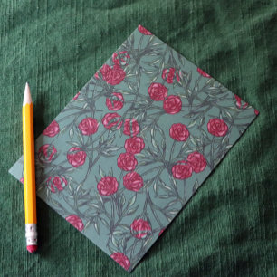 Rose Pattern Roses Patterns Floral Art Flowers     Postcard