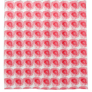 Rose Pattern Shower Curtain