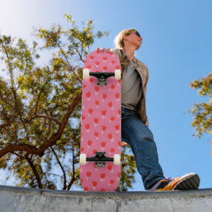Rose Pattern Skateboard