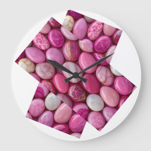 Rose Pebble Wall Clock – Elegant Inspired Design