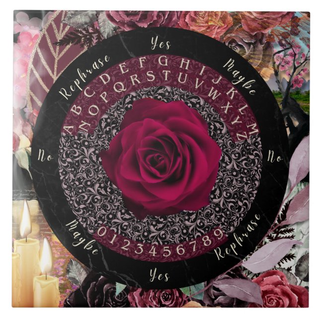 Rose Pendulum Board Ceramic Tile (Front)