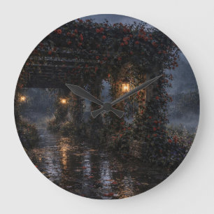 Rose Pergola Wall Clock