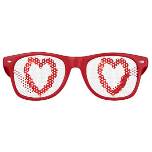 Rose Petal Heart Retro Sunglasses