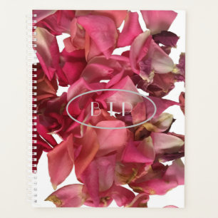 Rose Petal Pink Romantic Personalised Planner