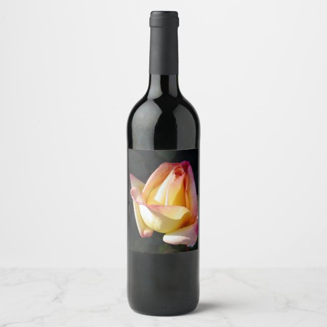 rose petal wine label (Front)