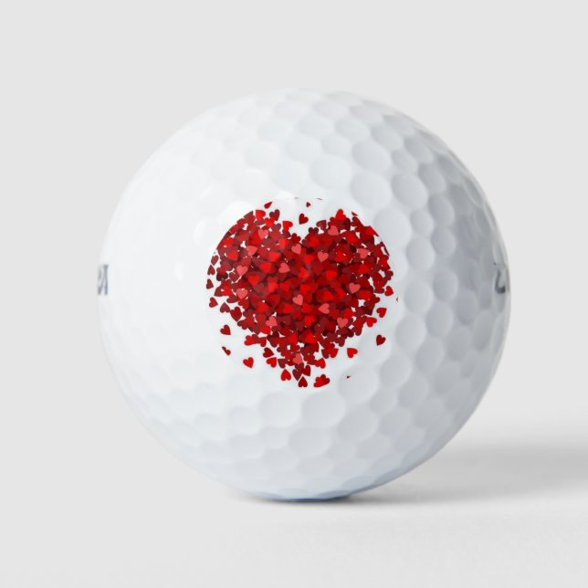 **ROSE PETALS HEART*** GOLF BALLS (Front)