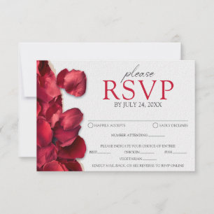 Rose Petals Response Card