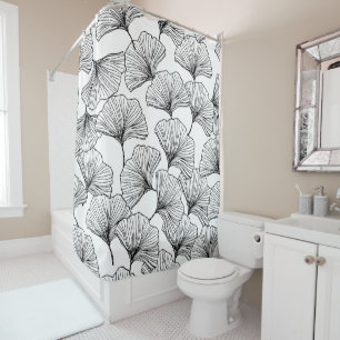 rose petals shower curtain