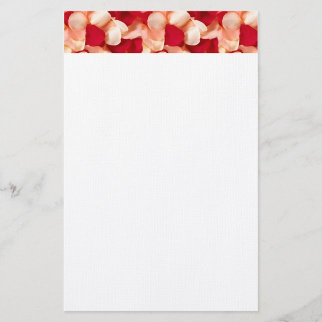 Rose Petals Stationary Stationery (Front)