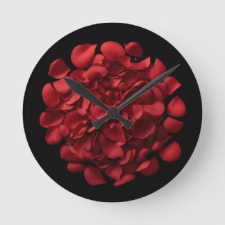 Rose Petals Wall Clock