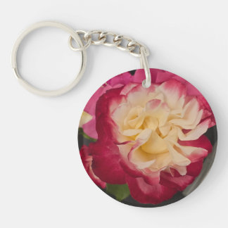 Rose Photo on Acrylic Key chain 2-sided