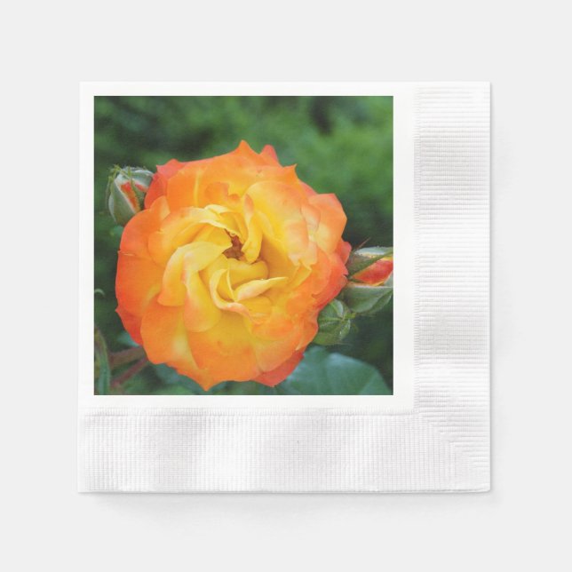 Rose Photo Paper Napkins (Front)