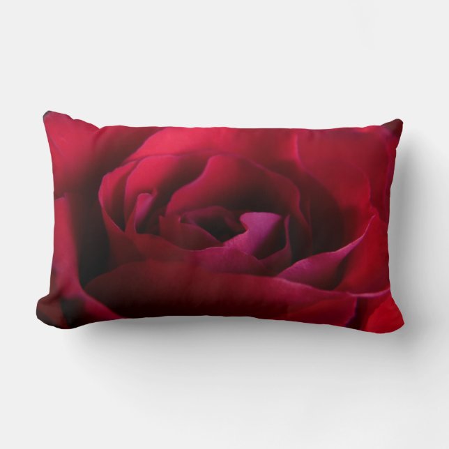Rose Pillows Red Rose Pillows Flower Decor (Front)