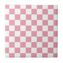 Rose Pink Chequerboard