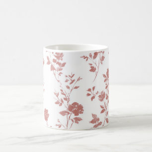 Rose Pink Flowers Coffee Mug