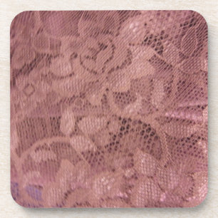 Rose Pink Lace Coaster