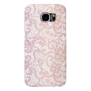 Rose Pink Lace Effect Pretty Girly Design