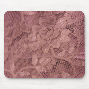 Rose Pink Lace Mouse Pad