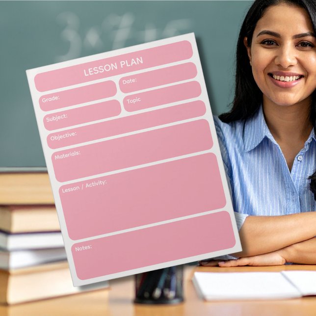 Rose Pink Lesson Planner Pad (Creator Uploaded)