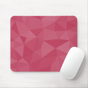 Rose pink light geometric mesh pattern mouse pad