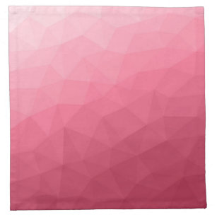 Rose pink light Gradient Geometric Mesh Pattern Napkin