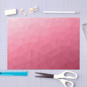 Rose pink light Gradient Geometric Mesh Pattern Tissue Paper