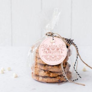 Rose Pink Logo Bakery Baker's Logo Product Labels