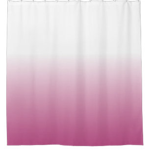ROSE PINK OMBRE SHOWER CURTAIN
