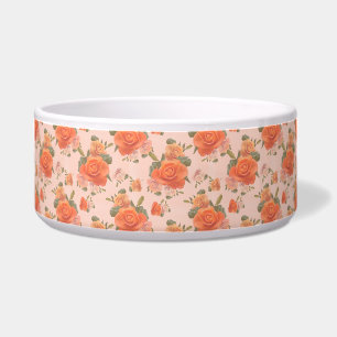 rose pink orange floral pattern wedding spring