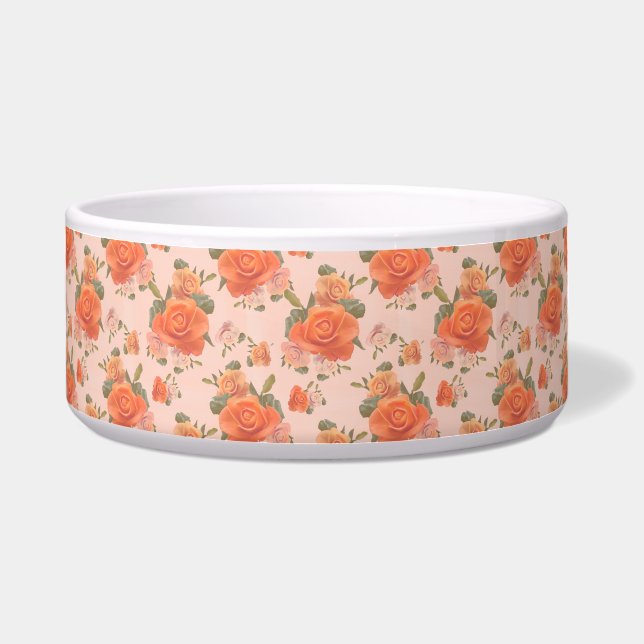 rose pink orange floral pattern wedding spring (Front)