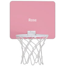Rose Pink Personalised Mini Basketball Hoop