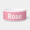 Rose Pink Personalised Pet Bowl