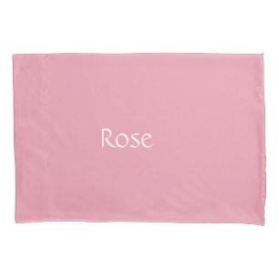 Rose Pink Personalised Pillowcase