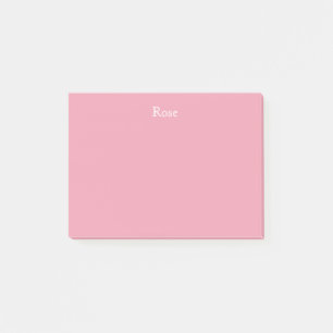 Rose Pink Personalised Post It Notes