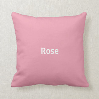 Rose Pink Personalised Throw Pillow