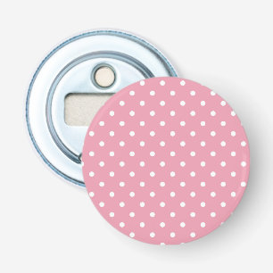 Rose Pink Polka Dot Bottle Opener
