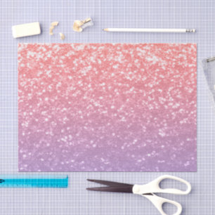 Rose pink purple lavender faux sparkles glitters tissue paper