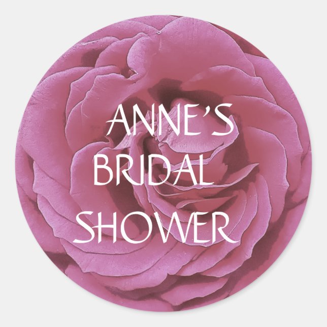 Rose , pink Rose Photo Classic Sticker (Front)