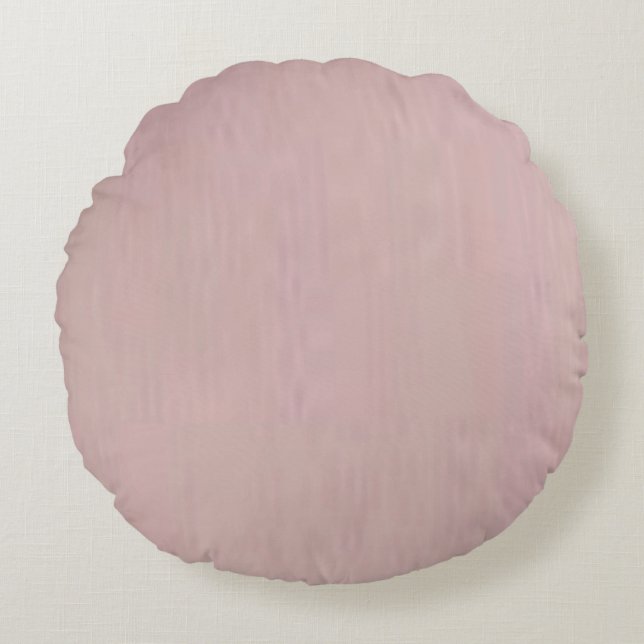 Rose Pink Round Cushion (Front)