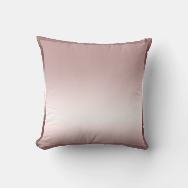 Rose Pink Sateen Satin Shine Modern Glamour Glam Cushion (Front)